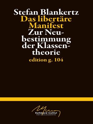 cover image of Das libertäre Manifest